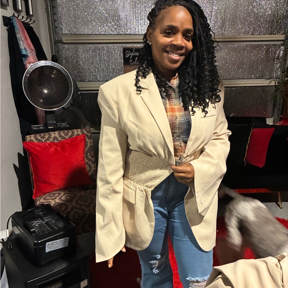 Beige Women's Blazer